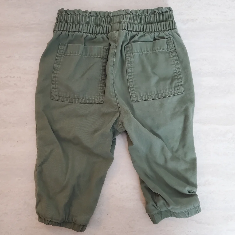 GAP Cargo Joggers Toddler 12-18 mo Desert Cactus Pull‎ on Pockets
